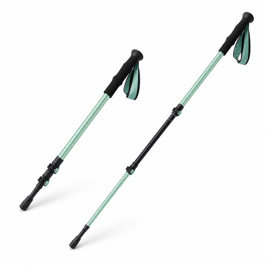 Adjustable Aluminum Trekking Poles for Hiking, Walking & Mountain Trails